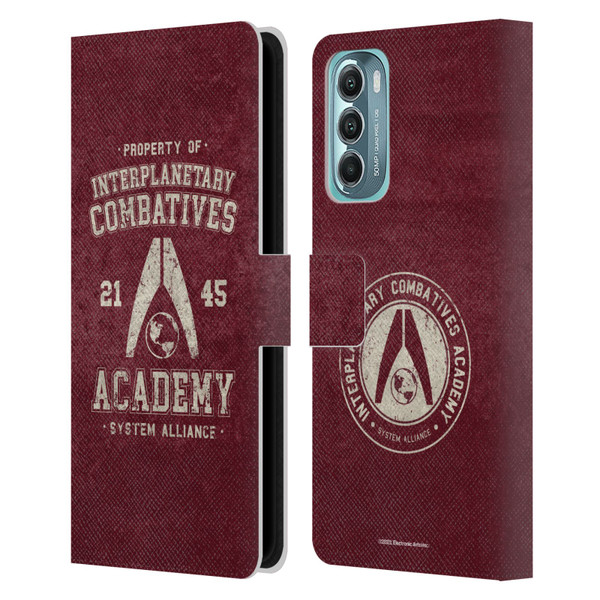 EA Bioware Mass Effect 3 Badges And Logos Interplanetary Combatives Leather Book Wallet Case Cover For Motorola Moto G Stylus 5G (2022)