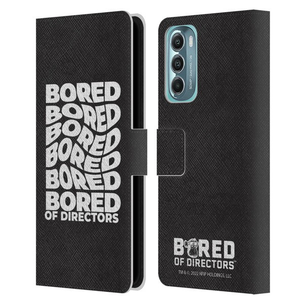 Bored of Directors Graphics Bored Leather Book Wallet Case Cover For Motorola Moto G Stylus 5G (2022)