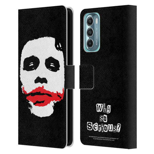 The Dark Knight Character Art Joker Face Leather Book Wallet Case Cover For Motorola Moto G Stylus 5G (2022)