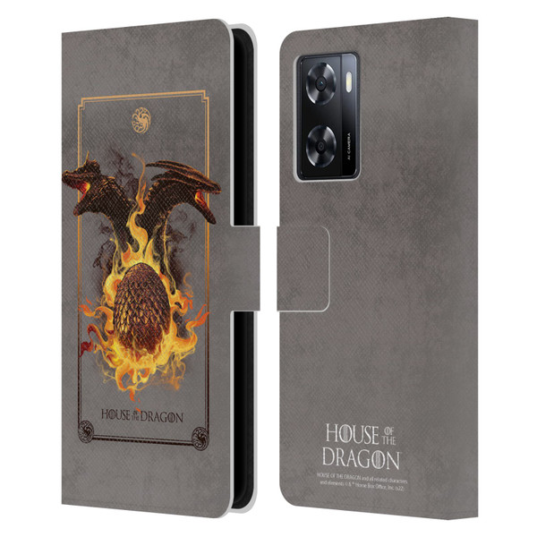 House Of The Dragon: Television Series Art Syrax and Caraxes Leather Book Wallet Case Cover For OPPO A57s