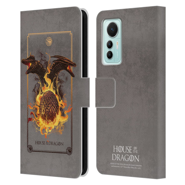 House Of The Dragon: Television Series Art Syrax and Caraxes Leather Book Wallet Case Cover For Xiaomi 12 Lite