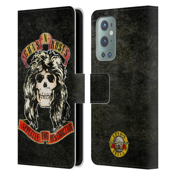 Guns N' Roses Vintage Adler Leather Book Wallet Case Cover For OnePlus 9