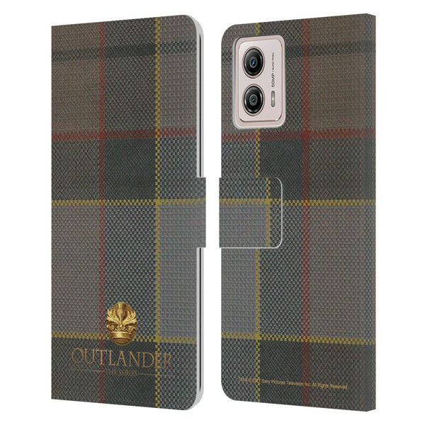 Outlander Tartans Fraser Leather Book Wallet Case Cover For Motorola Moto G53 5G