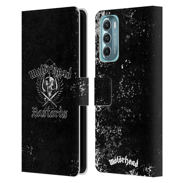 Motorhead Album Covers Bastards Leather Book Wallet Case Cover For Motorola Moto G Stylus 5G (2022)