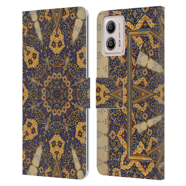 Aimee Stewart Mandala Ancient Script Leather Book Wallet Case Cover For Motorola Moto G53 5G