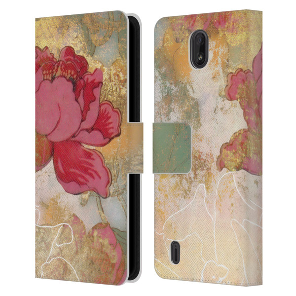 Aimee Stewart Smokey Floral Midsummer Leather Book Wallet Case Cover For Nokia C01 Plus/C1 2nd Edition