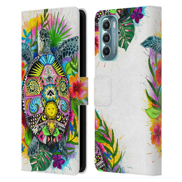 Pixie Cold Animals Turtle Life Leather Book Wallet Case Cover For Motorola Moto G Stylus 5G (2022)