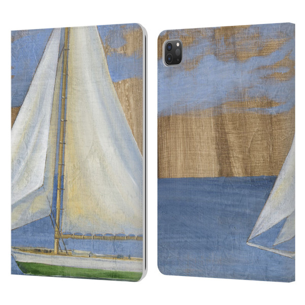 Paul Brent Ocean Serene Sailboat Leather Book Wallet Case Cover For Apple iPad Pro 11 2020 / 2021 / 2022