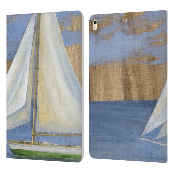 Paul Brent Ocean Serene Sailboat Leather Book Wallet Case Cover For Apple iPad Pro 10.5 (2017)