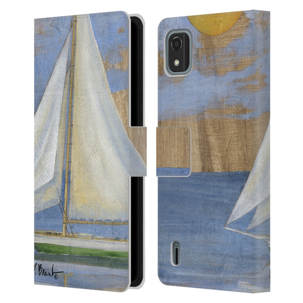 Paul Brent Ocean Serene Sailboat Leather Book Wallet Case Cover For Nokia C2 2nd Edition