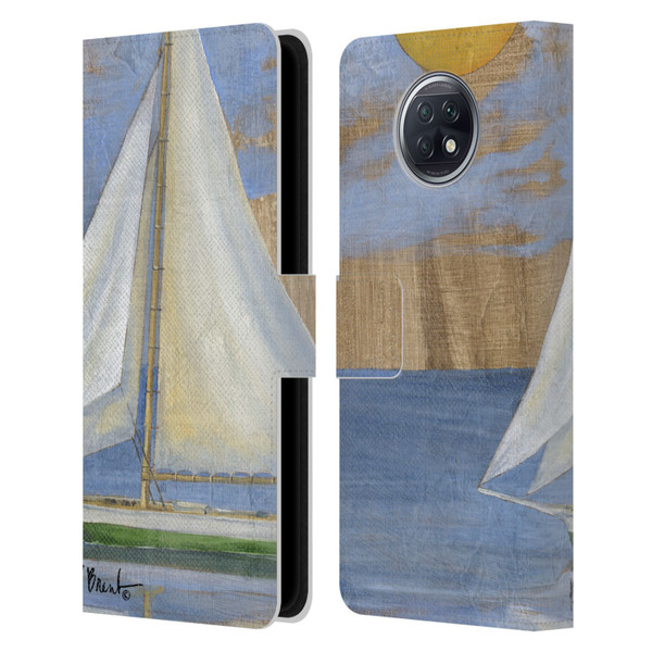 Paul Brent Ocean Serene Sailboat Leather Book Wallet Case Cover For Xiaomi Redmi Note 9T 5G