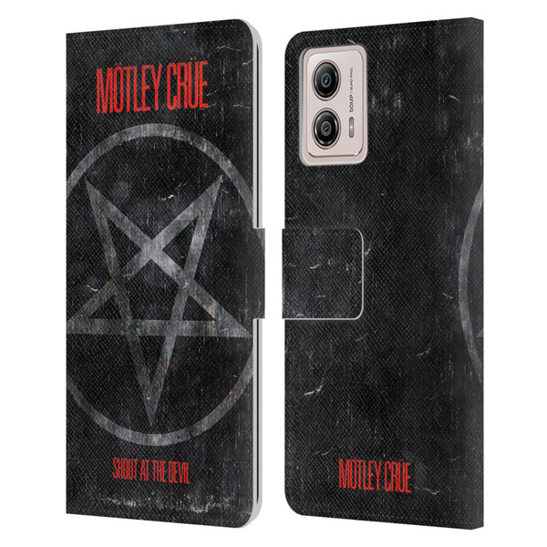 Motley Crue Albums SATD Star Leather Book Wallet Case Cover For Motorola Moto G53 5G