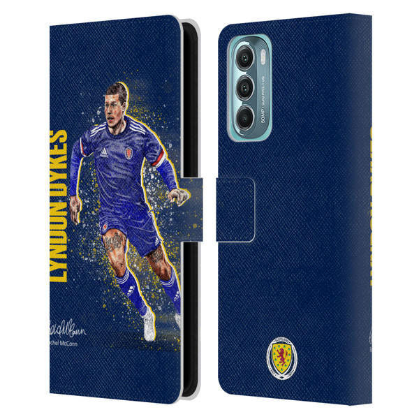 Scotland National Football Team Players Lyndon Dykes Leather Book Wallet Case Cover For Motorola Moto G Stylus 5G (2022)