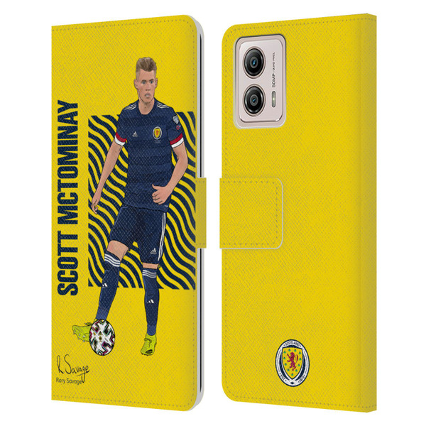 Scotland National Football Team Players Scott McTominay Leather Book Wallet Case Cover For Motorola Moto G53 5G