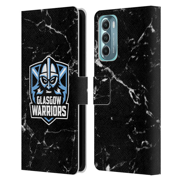 Glasgow Warriors Logo 2 Marble Leather Book Wallet Case Cover For Motorola Moto G Stylus 5G (2022)