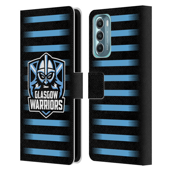 Glasgow Warriors Logo 2 Stripes Leather Book Wallet Case Cover For Motorola Moto G Stylus 5G (2022)