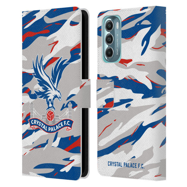Crystal Palace FC Crest Camouflage Leather Book Wallet Case Cover For Motorola Moto G Stylus 5G (2022)