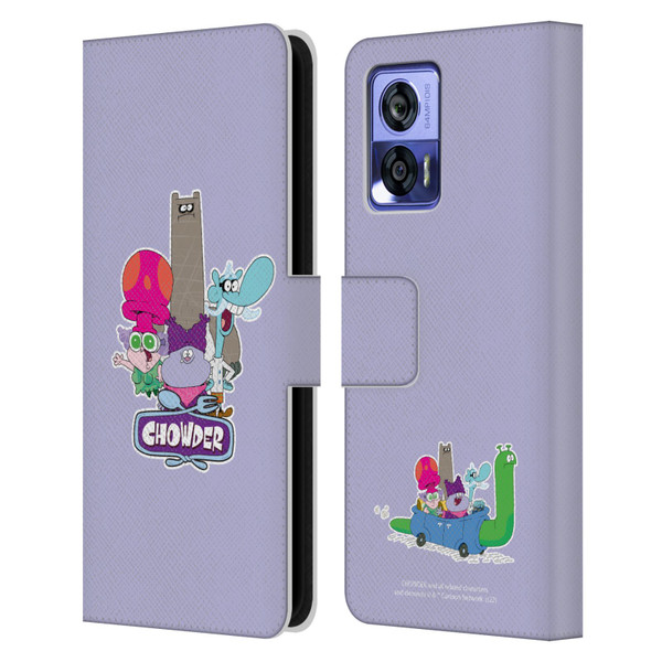 Chowder: Animated Series Graphics Character Art Leather Book Wallet Case Cover For Motorola Edge 30 Neo 5G