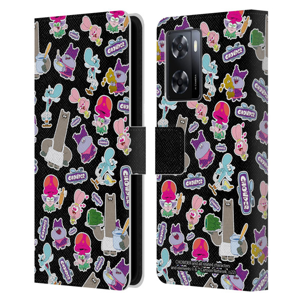 Chowder: Animated Series Graphics Pattern Leather Book Wallet Case Cover For OPPO A57s