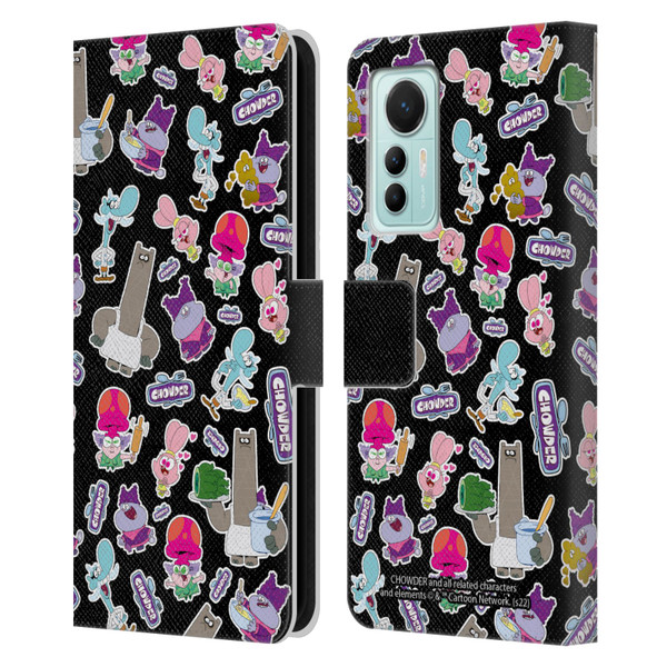 Chowder: Animated Series Graphics Pattern Leather Book Wallet Case Cover For Xiaomi 12 Lite