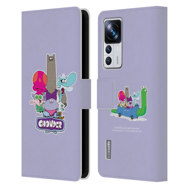 Chowder: Animated Series Graphics Character Art Leather Book Wallet Case Cover For Xiaomi 12T Pro