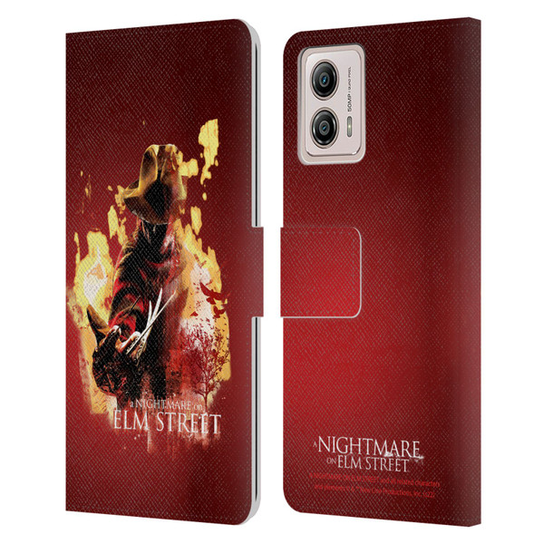 A Nightmare On Elm Street (2010) Graphics Freddy Nightmare Leather Book Wallet Case Cover For Motorola Moto G53 5G