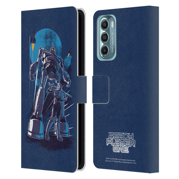 Ready Player One Graphics Iron Giant Leather Book Wallet Case Cover For Motorola Moto G Stylus 5G (2022)