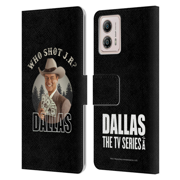 Dallas: Television Series Graphics Character Leather Book Wallet Case Cover For Motorola Moto G53 5G