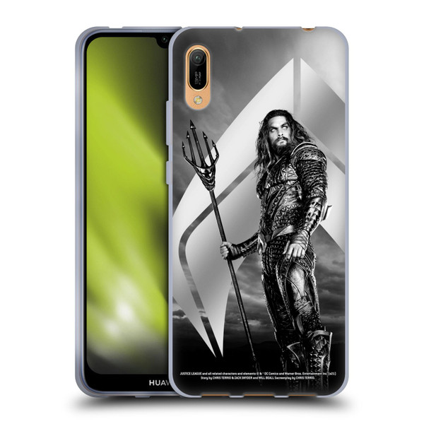 Zack Snyder's Justice League Snyder Cut Character Art Aquaman Soft Gel Case for Huawei Y6 Pro (2019)