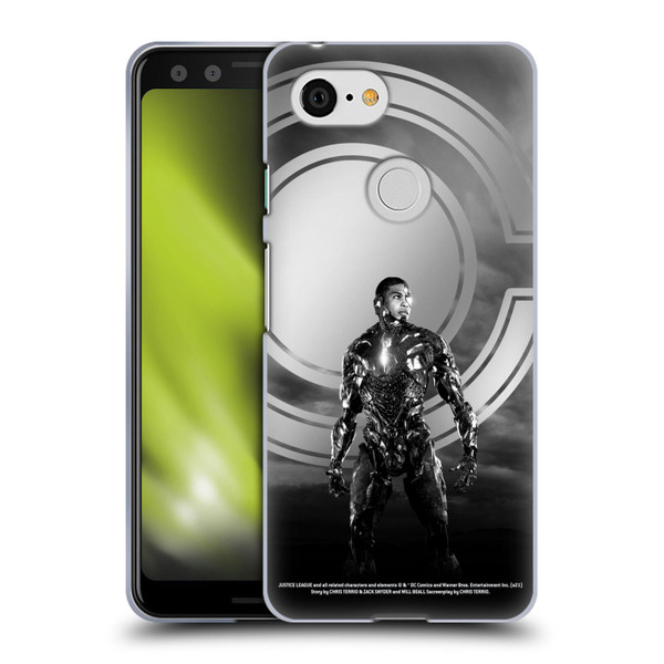 Zack Snyder's Justice League Snyder Cut Character Art Cyborg Soft Gel Case for Google Pixel 3
