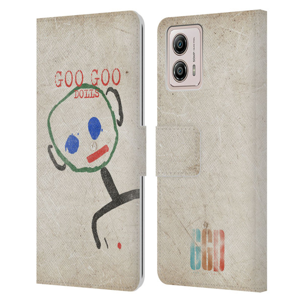 Goo Goo Dolls Graphics Throwback Super Star Guy Leather Book Wallet Case Cover For Motorola Moto G53 5G