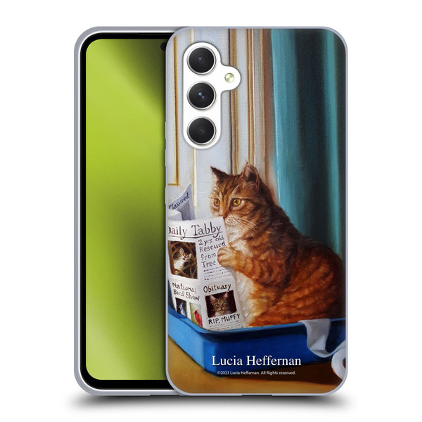 Lucia Heffernan Art Kitty Throne Soft Gel Case for Samsung Galaxy A54 5G