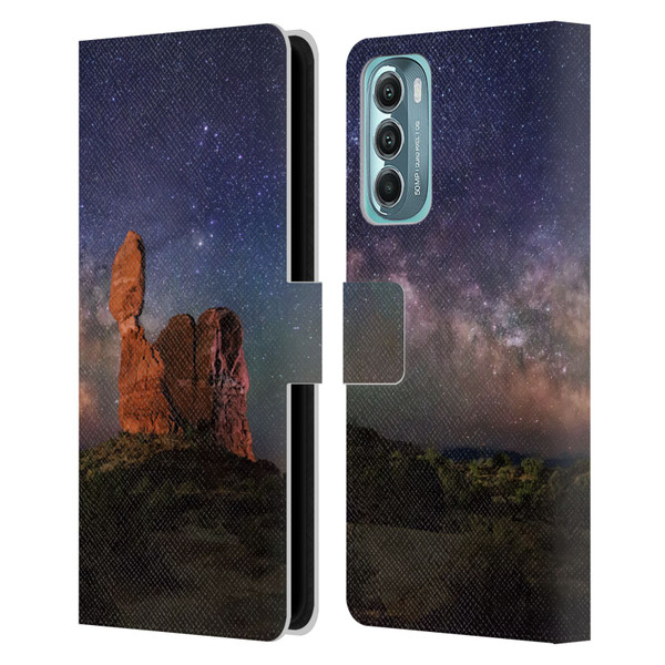 Royce Bair Nightscapes Balanced Rock Leather Book Wallet Case Cover For Motorola Moto G Stylus 5G (2022)