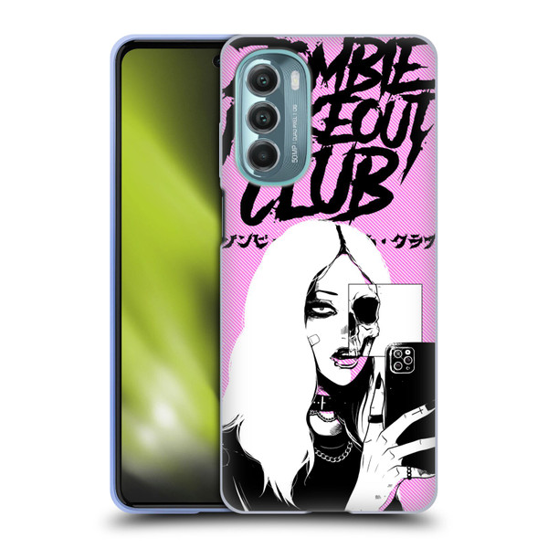 Zombie Makeout Club Art Selfie Skull Soft Gel Case for Motorola Moto G Stylus 5G (2022)