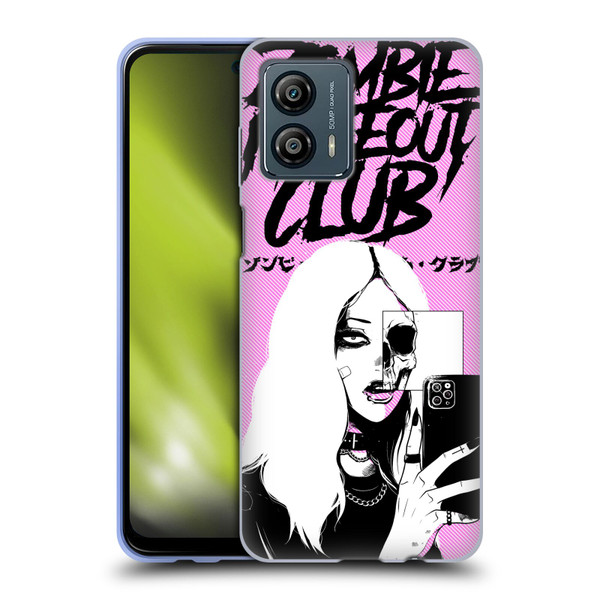 Zombie Makeout Club Art Selfie Skull Soft Gel Case for Motorola Moto G53 5G