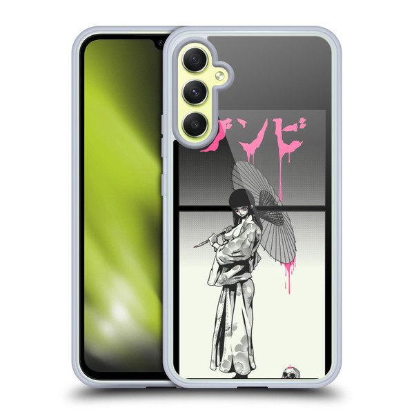 Zombie Makeout Club Art Chance Of Rain Soft Gel Case for Samsung Galaxy A34 5G
