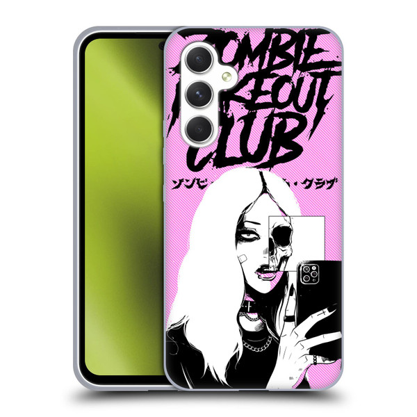 Zombie Makeout Club Art Selfie Skull Soft Gel Case for Samsung Galaxy A54 5G