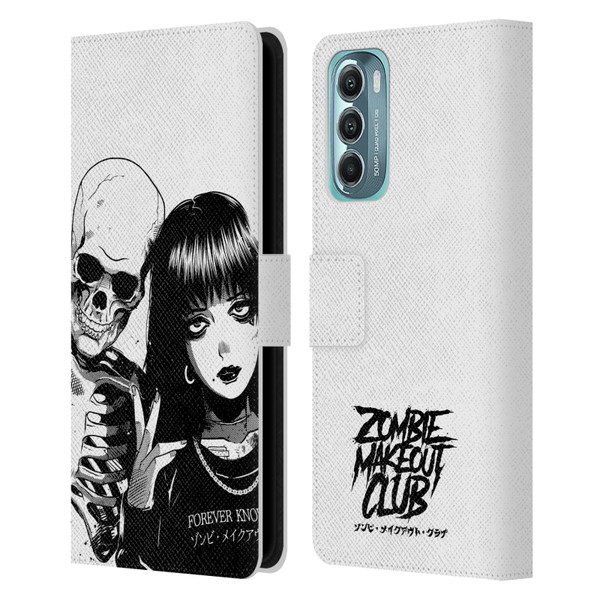 Zombie Makeout Club Art Forever Knows Best Leather Book Wallet Case Cover For Motorola Moto G Stylus 5G (2022)