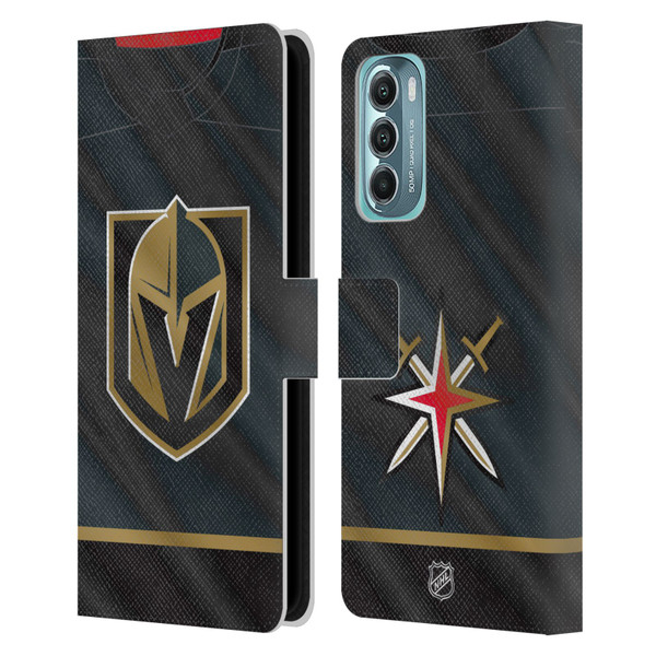 NHL Vegas Golden Knights Jersey Leather Book Wallet Case Cover For Motorola Moto G Stylus 5G (2022)