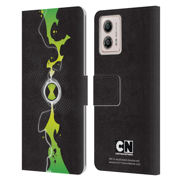 Ben 10: Omniverse Graphics Omnitrix Leather Book Wallet Case Cover For Motorola Moto G53 5G