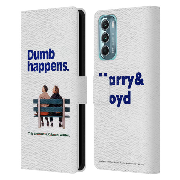 Dumb And Dumber Key Art Dumb Happens Leather Book Wallet Case Cover For Motorola Moto G Stylus 5G (2022)