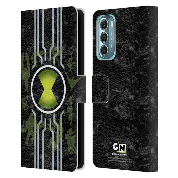 Ben 10: Alien Force Graphics Omnitrix Leather Book Wallet Case Cover For Motorola Moto G Stylus 5G (2022)
