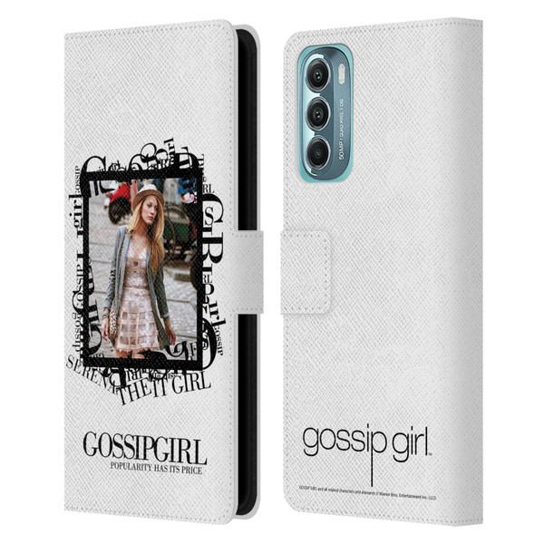 Gossip Girl Graphics Serena Leather Book Wallet Case Cover For Motorola Moto G Stylus 5G (2022)
