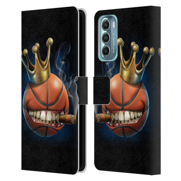 Tom Wood Monsters King Of Basketball Leather Book Wallet Case Cover For Motorola Moto G Stylus 5G (2022)