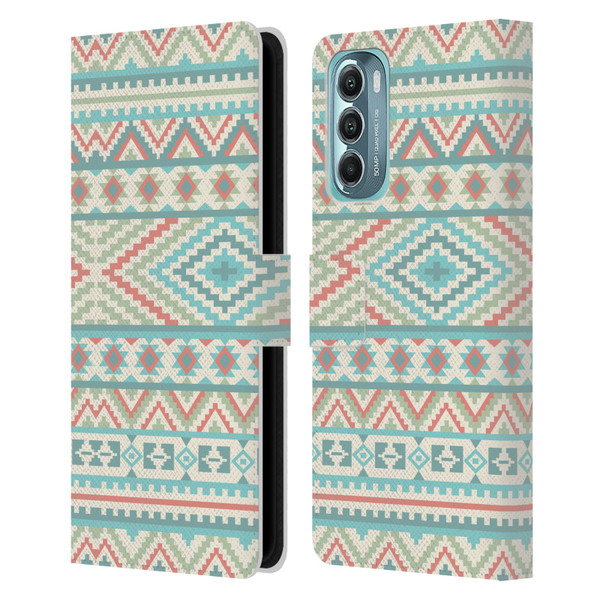 Rachel Caldwell Patterns Friendship Leather Book Wallet Case Cover For Motorola Moto G Stylus 5G (2022)