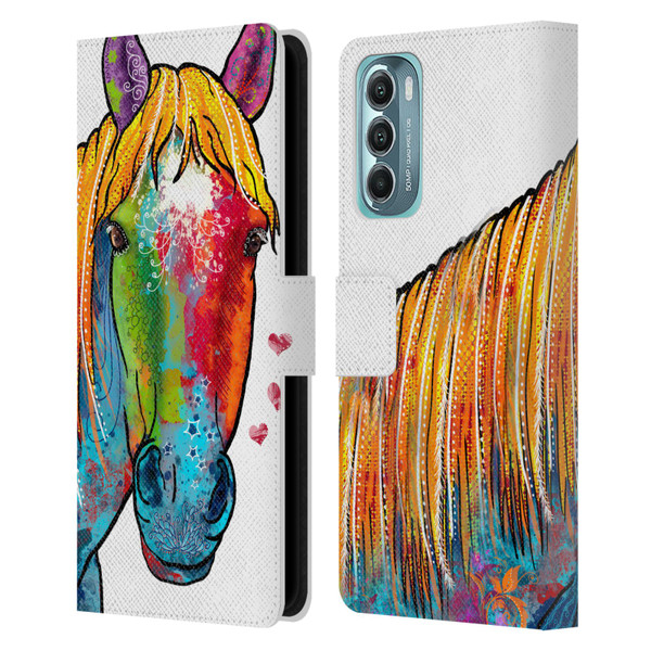 Duirwaigh Animals Horse Leather Book Wallet Case Cover For Motorola Moto G Stylus 5G (2022)