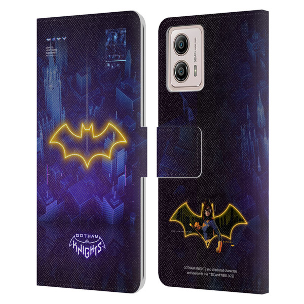 Gotham Knights Character Art Batgirl Leather Book Wallet Case Cover For Motorola Moto G53 5G