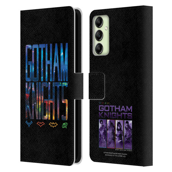 Gotham Knights Character Art Logo Leather Book Wallet Case Cover For Samsung Galaxy A14 5G