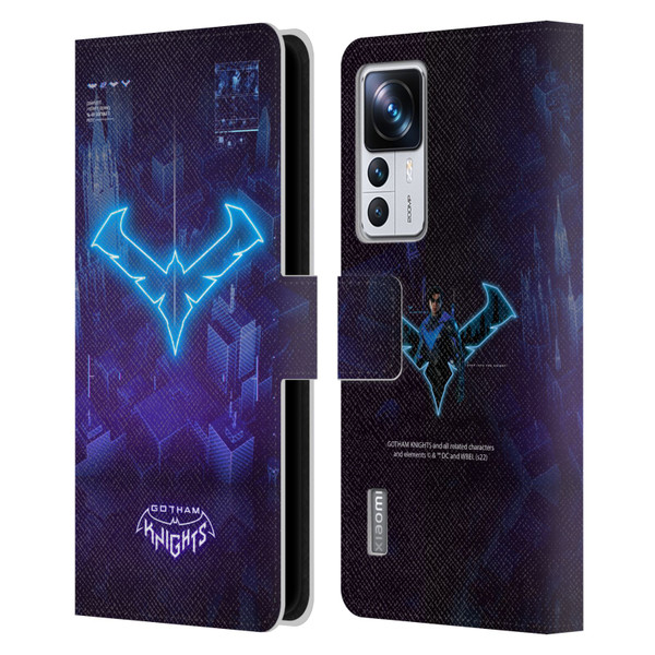 Gotham Knights Character Art Nightwing Leather Book Wallet Case Cover For Xiaomi 12T Pro