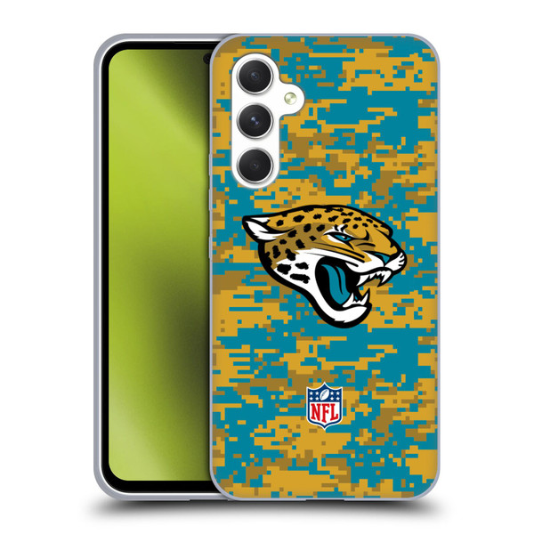 NFL Jacksonville Jaguars Graphics Digital Camouflage Soft Gel Case for Samsung Galaxy A54 5G